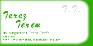 terez terem business card